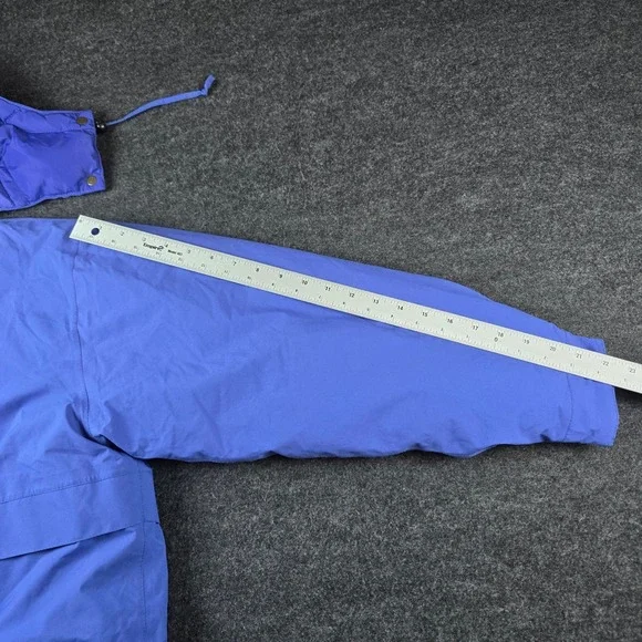 Vtg Eddie Bauer Mens Blue Ski Puffer Jacket Premium Goose Down Gore-Tex Size L